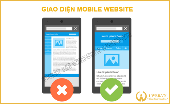 Giao diện mobile cho website là gì?