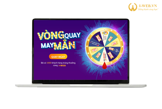 THIẾT KẾ LANDING PAGE VÒNG QUAY MAY MẮN