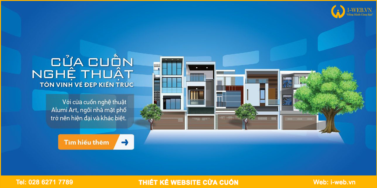 Bảng giá thiết kế web cửa cuốn