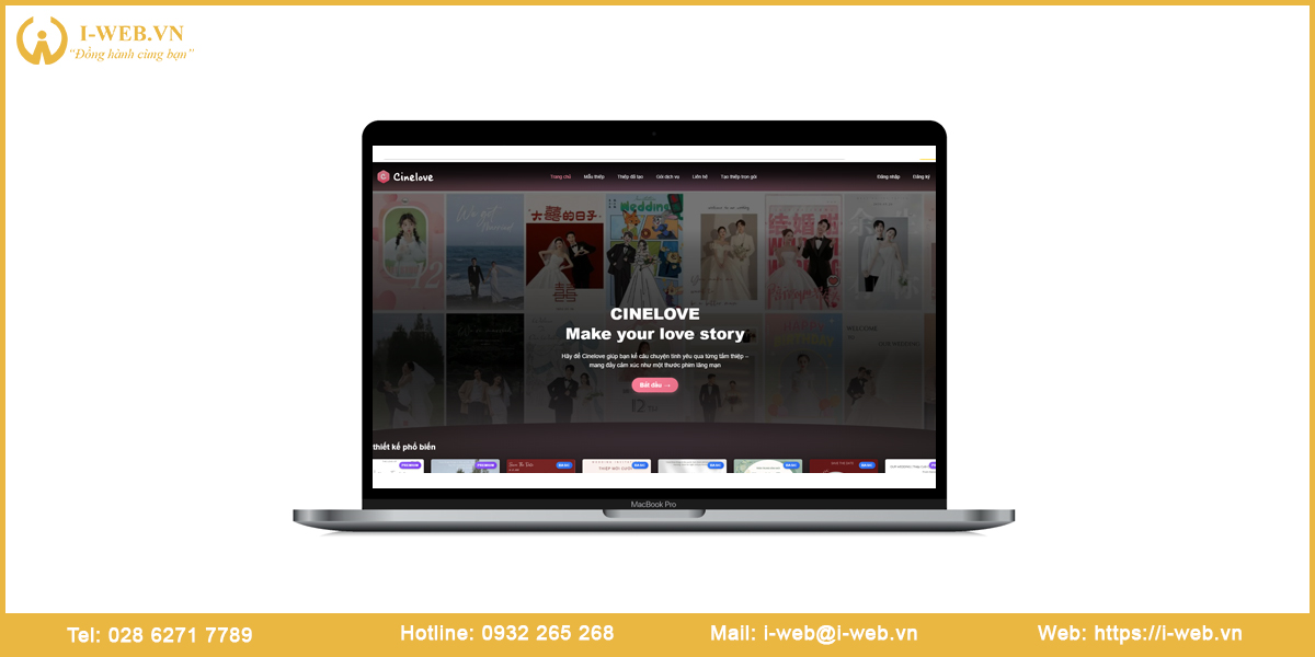 Báo giá thiết kế website thiệp cưới