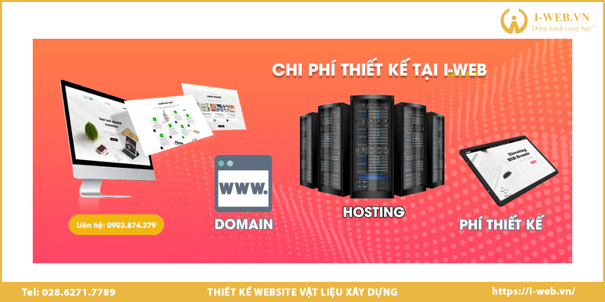 Chi phí thiết kế web VLXD