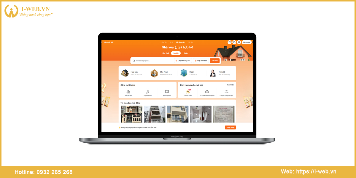 Dịch vụ thiết kế web bất động sản