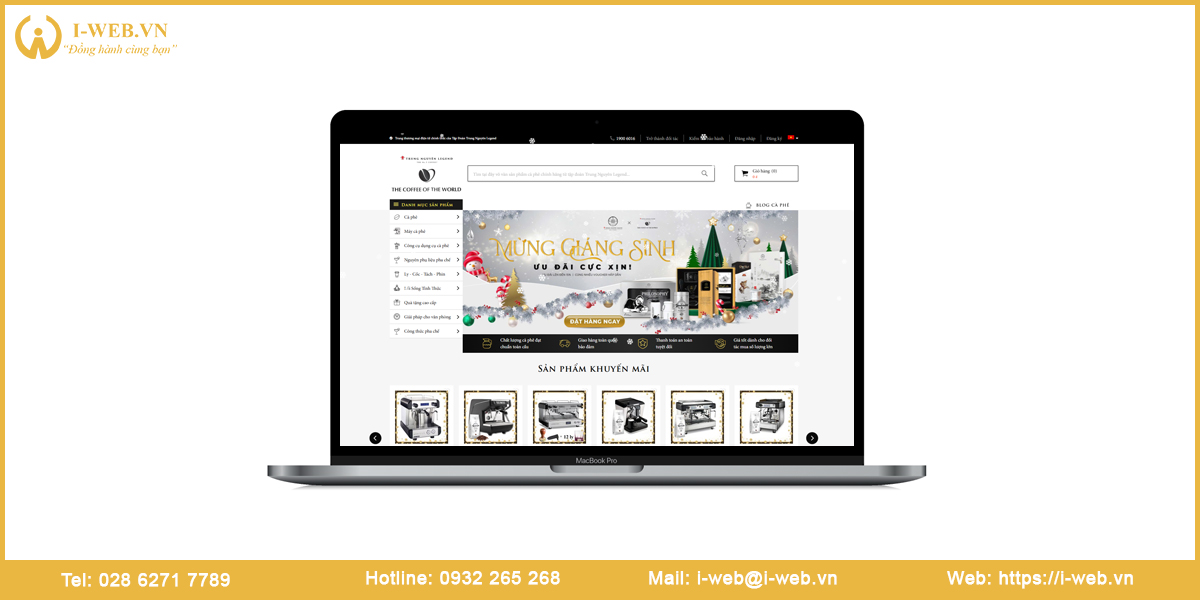 Dịch vụ thiết kế web cafe