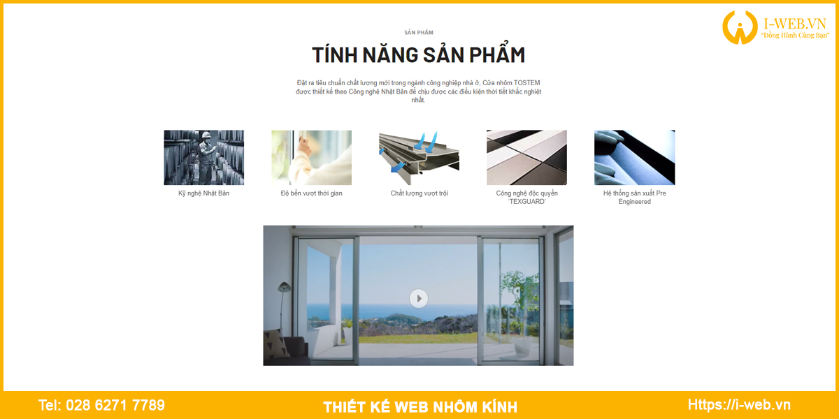 Dịch vụ thiết kế web nhôm kính