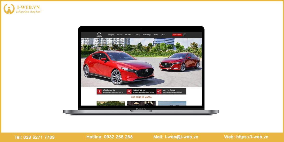 Dịch vụ thiết kế web ô tô
