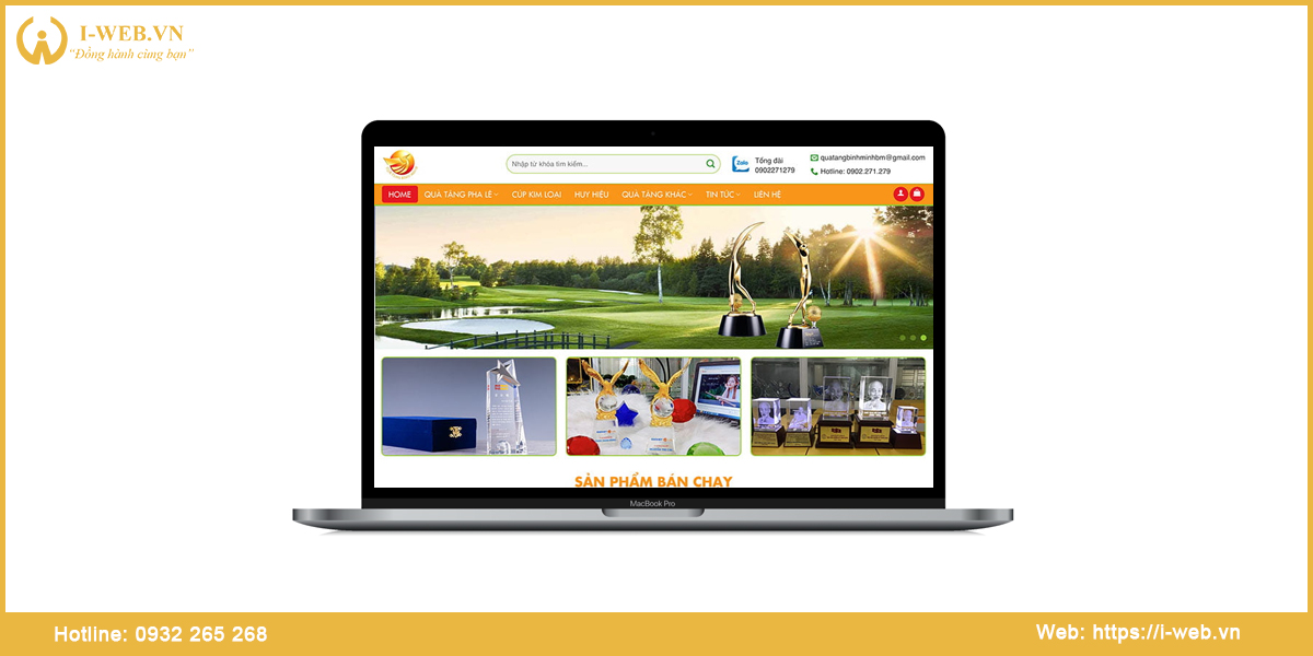 Thiết kế web quà tặng tại i-web
