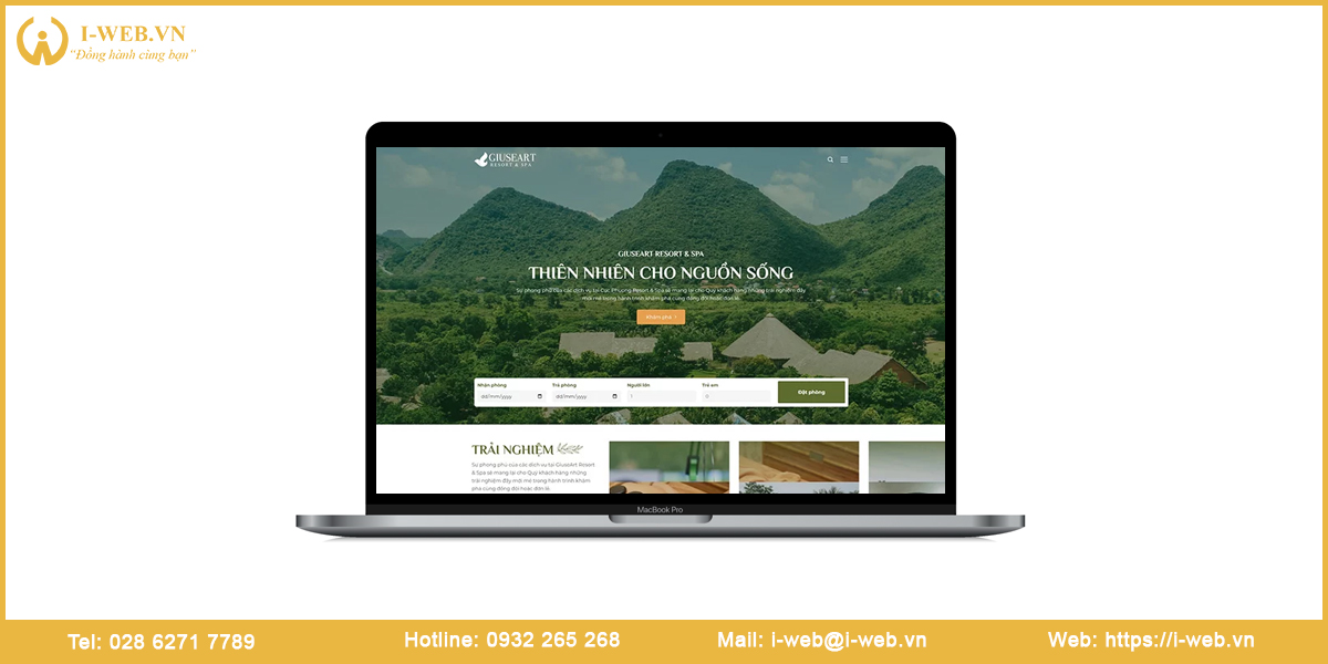Dịch vụ thiết kế web resort