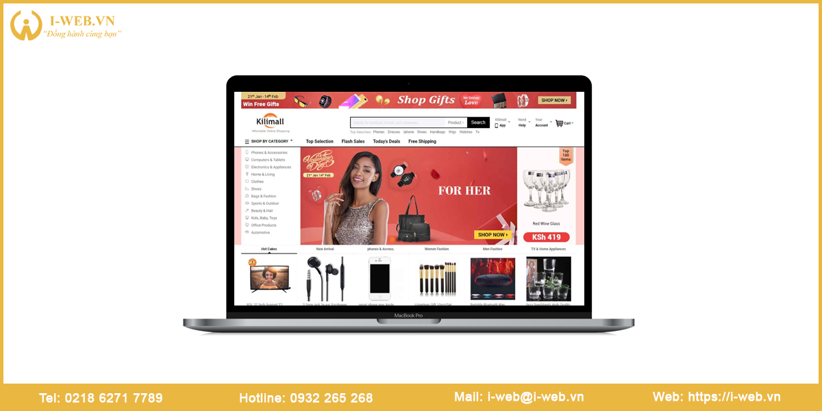 thiết kế web tmdt