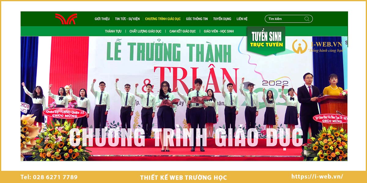 thiết kế web trường học