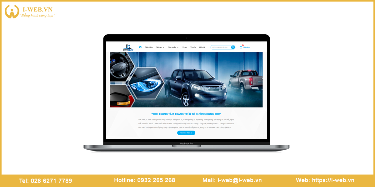 Dự án thiết kế web Cường Dung