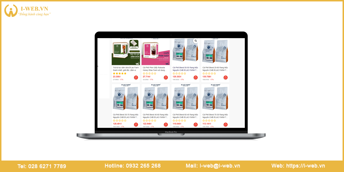 Giao diện web cafe