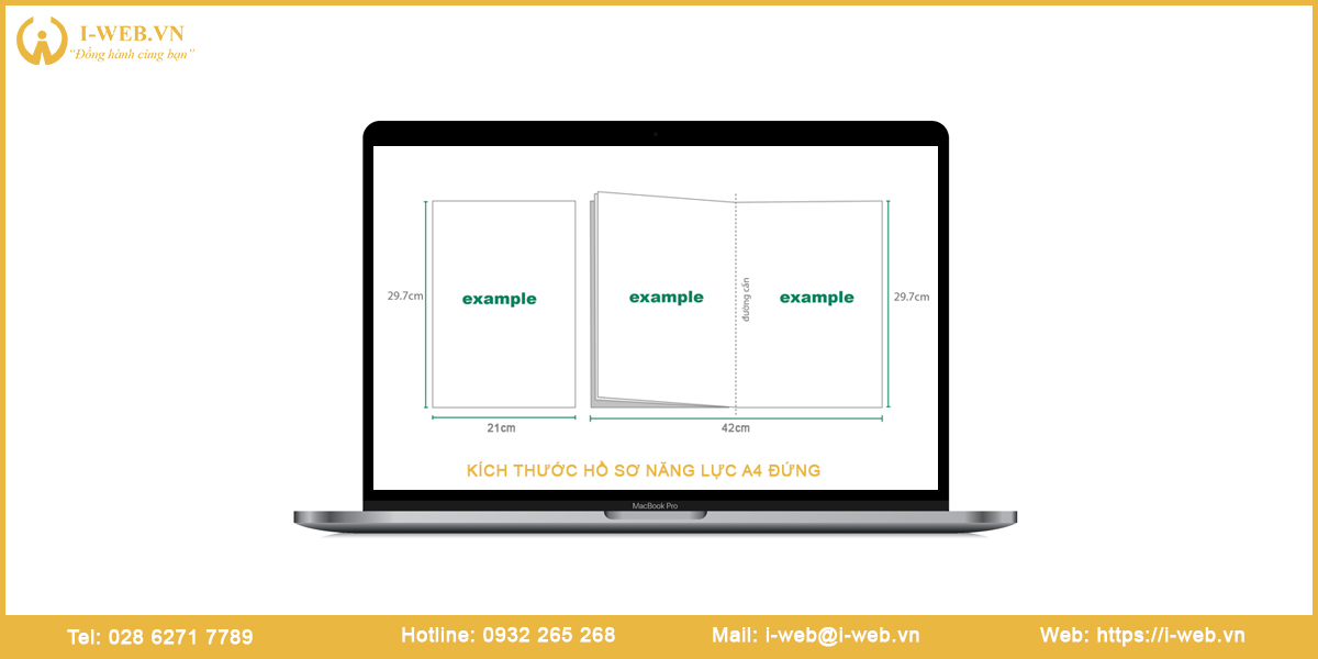 Kích thước thiết kế hồ sơ năng lực công ty bảo vệ