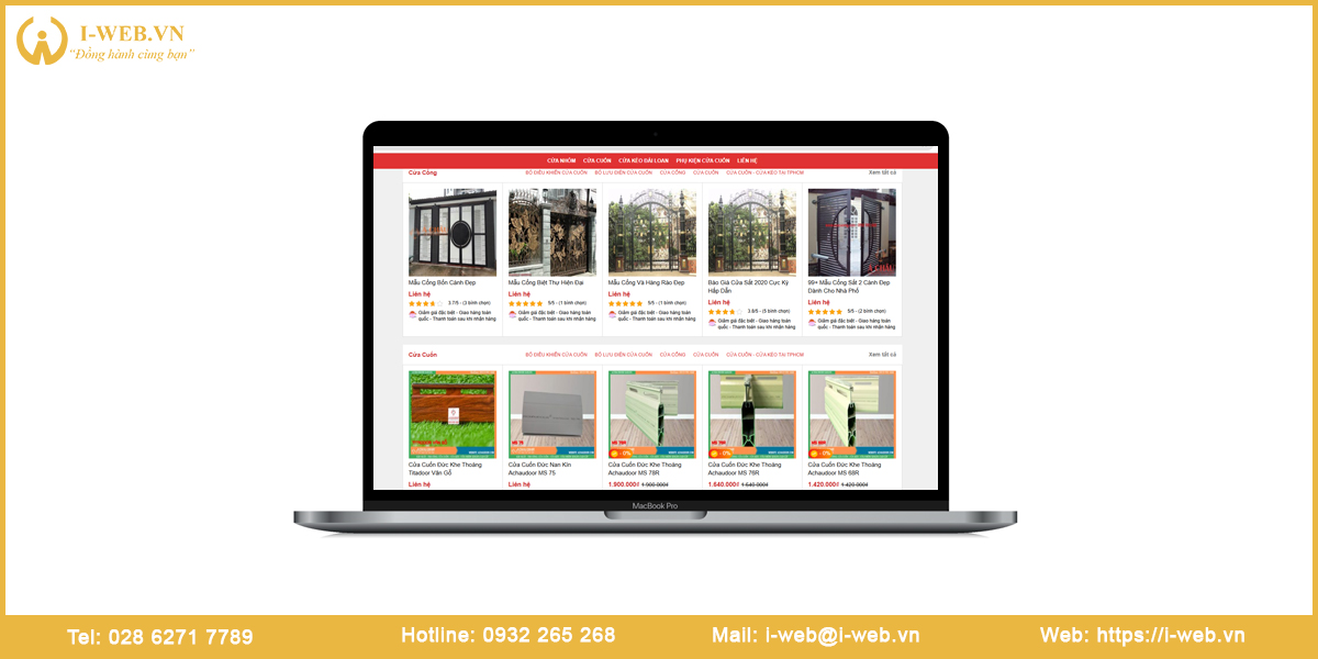 Lợi ích thiết kế web cửa cuốn