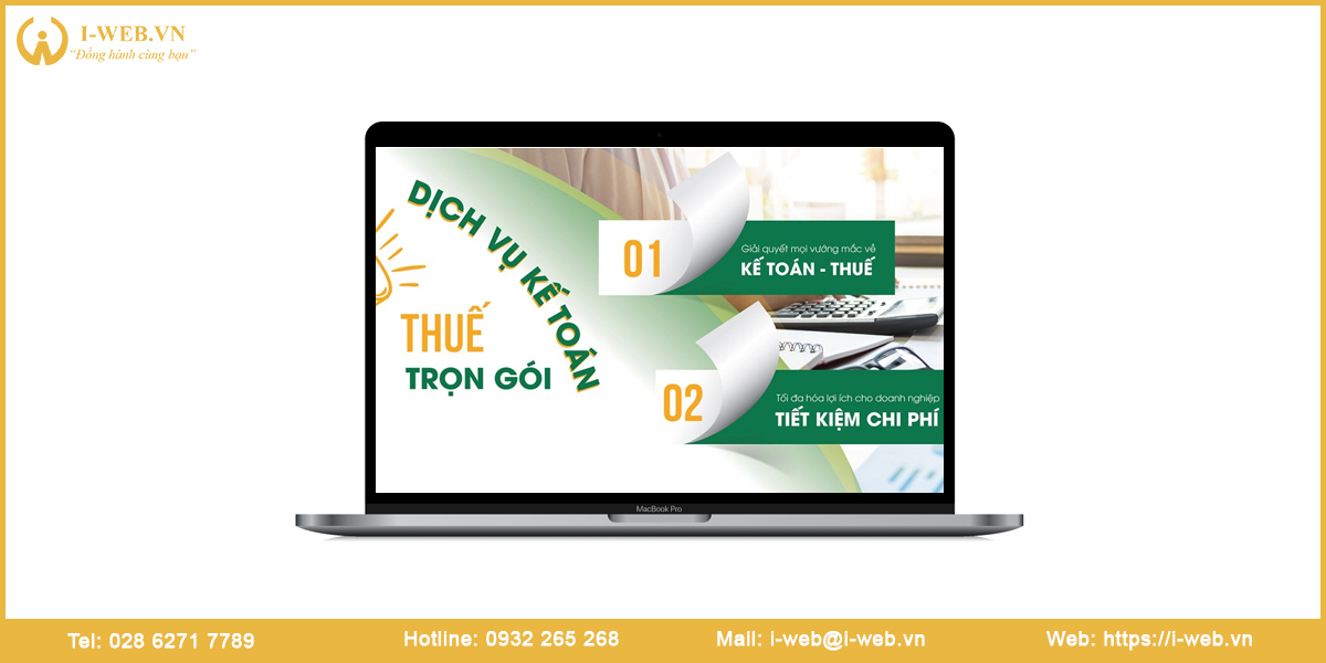 Lợi ích thiết kế web dịch vụ kế toán