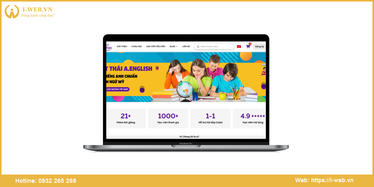 Lợi ích thiết kế web bán khóa học