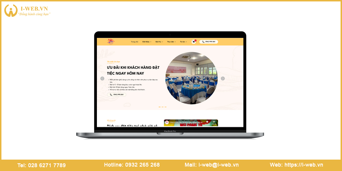 Lợi ích thiết kế web nấu tiệc tại nhà