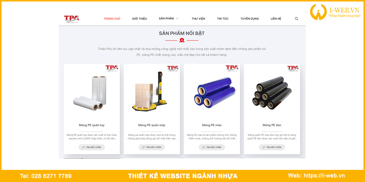 Lợi ích thiết kế web ngành nhựa