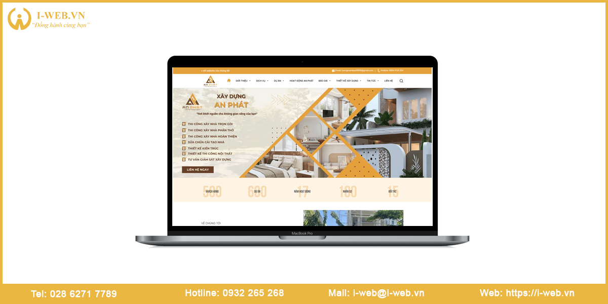 Lợi ích thiết kế web xây dựng