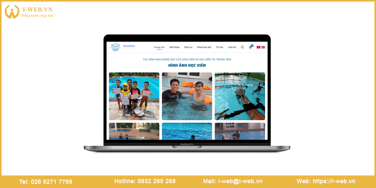 Lợi ích thiết kế website hồ bơi