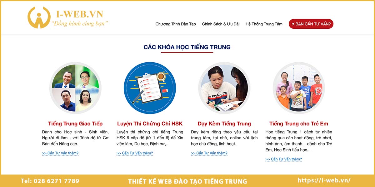 Lợi ích thiết kế web dạy tiếng Trung