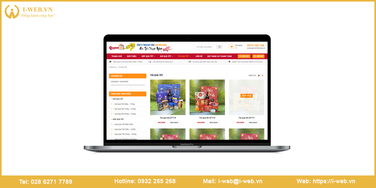 Lợi ích thiết kế website quà tặng