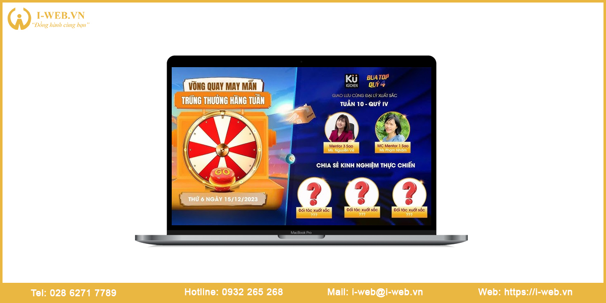 Lưu ý thiết kế landing page vòng quay may mắn