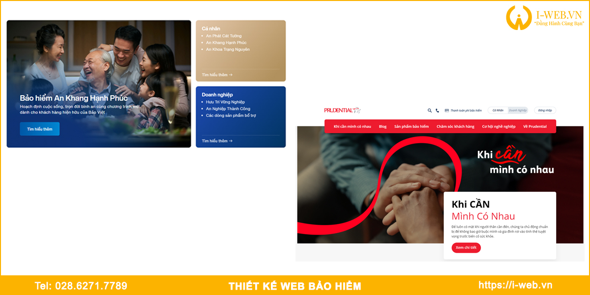 Lưu ý thiết kế web bảo hiểm