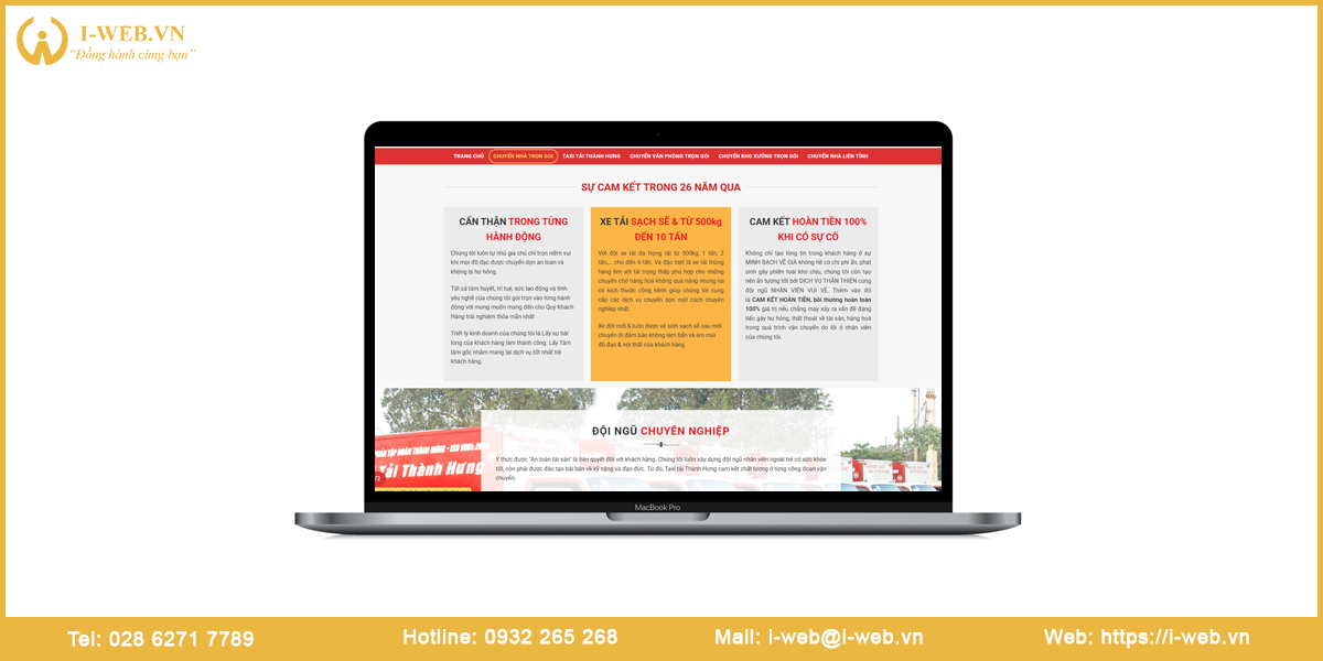 Lưu ý thiết kế web dịch vụ chuyển nhà