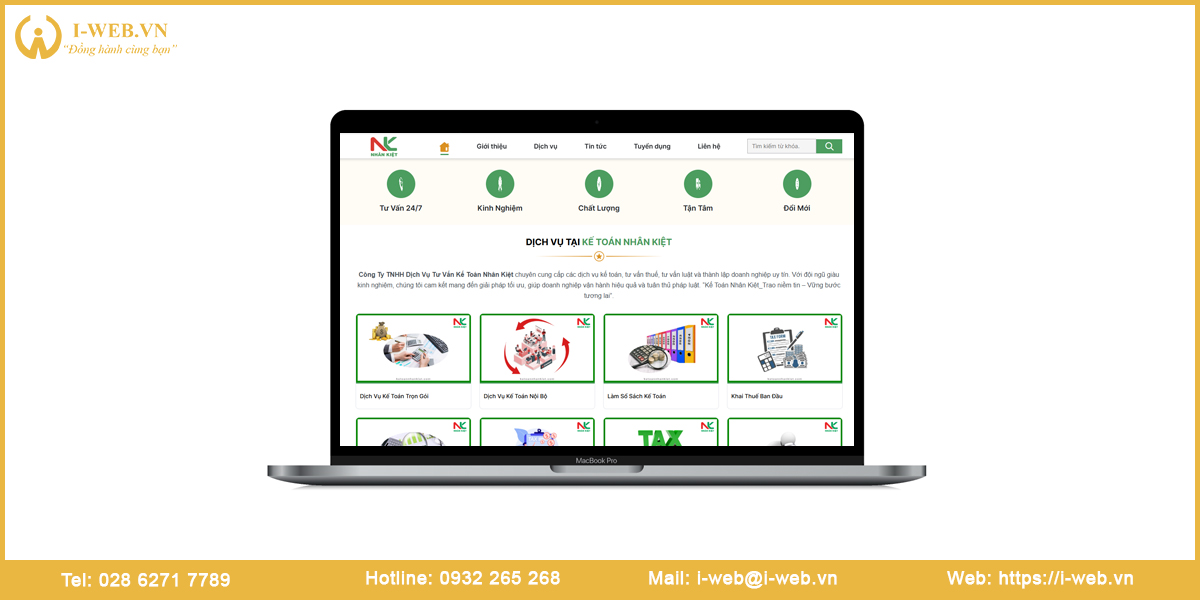 Những lưu ý khi thiết kế web dịch vụ kế toán