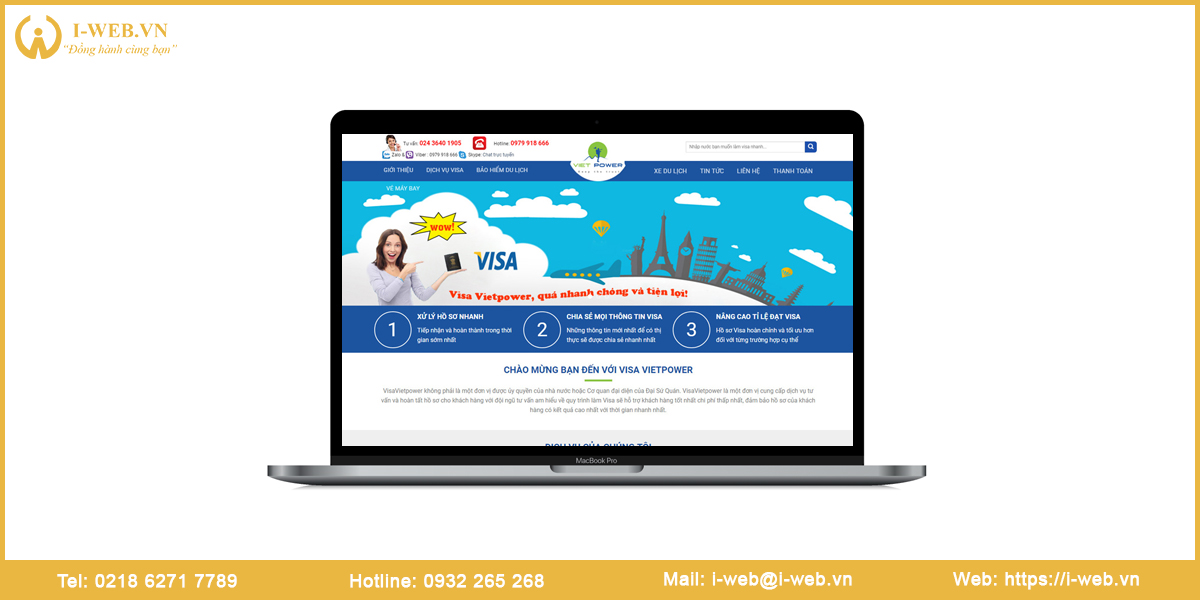 Lưu ý thiết kế web dịch vụ