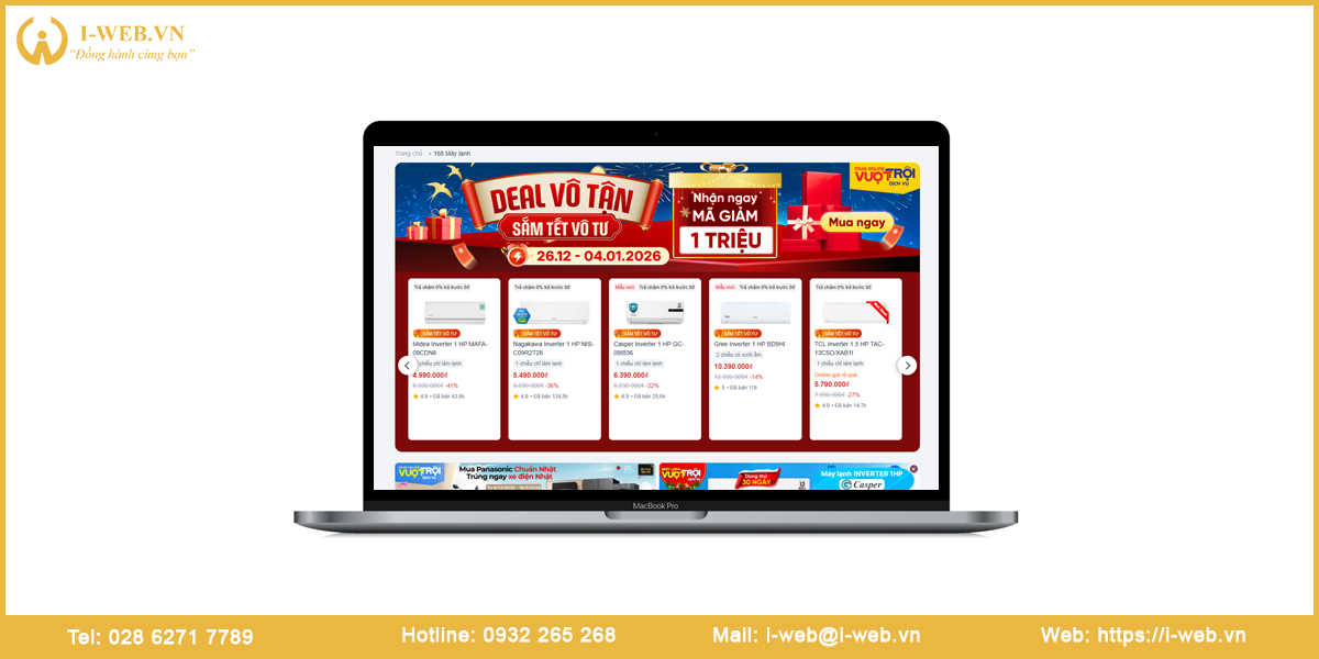 Lưu ý thiết kế website điện lạnh