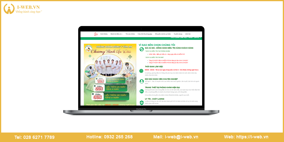 Lưu ý thiết kế website đông y