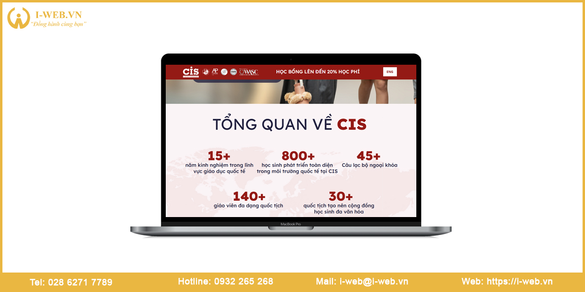 Lưu ý thiết kế web du học