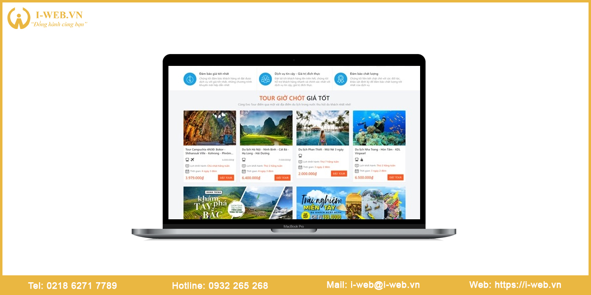 Lưu ý thiết kế web du lịch