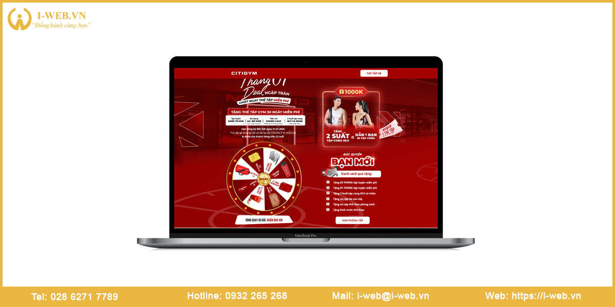 Lưu ý thiết kế website fitness