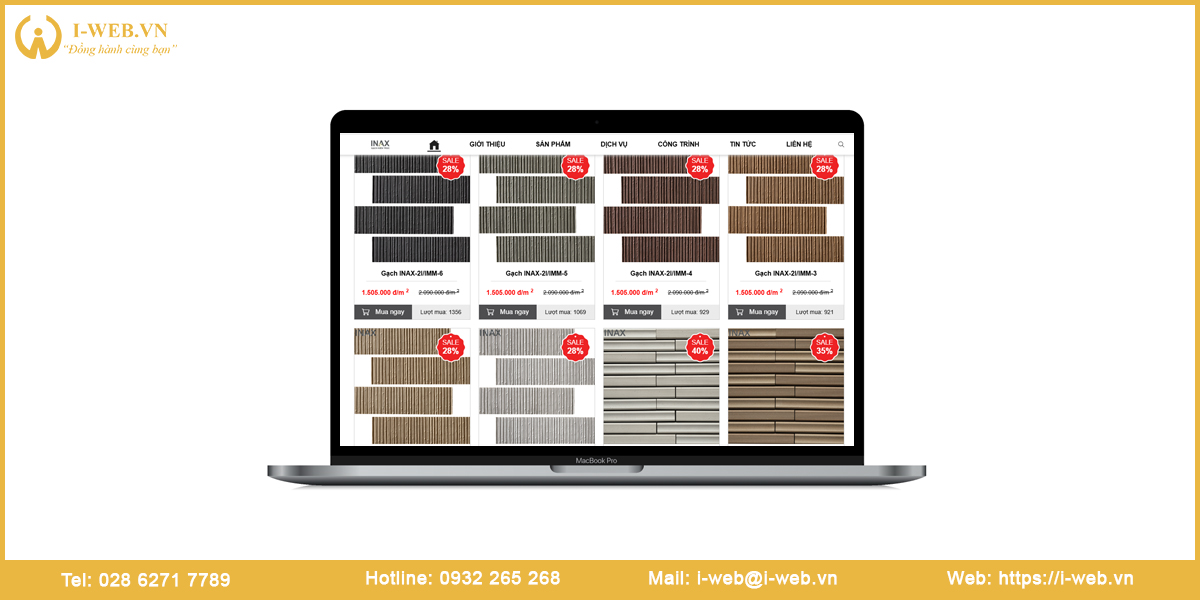 Lưu ý thiết kế web gạch ốp lát