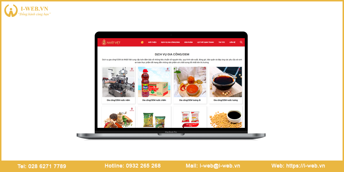 Lưu ý thiết kế web dịch vụ gia công/OEM