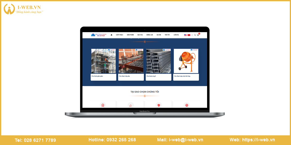 Lưu ý thiết kế web giàn giáo