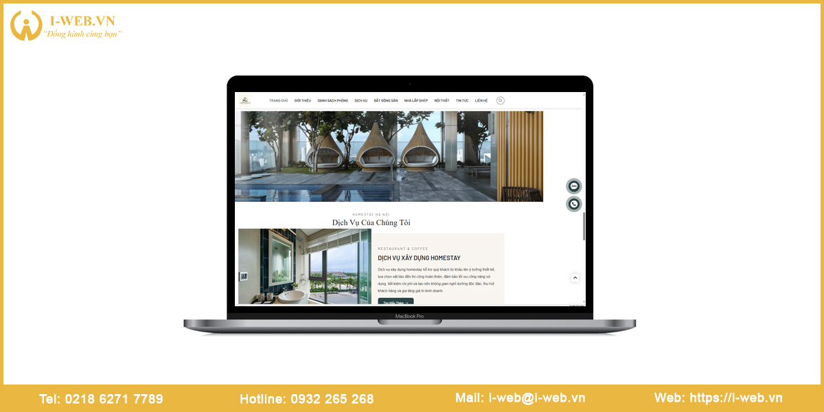 Lưu ý thiết kế web homestay