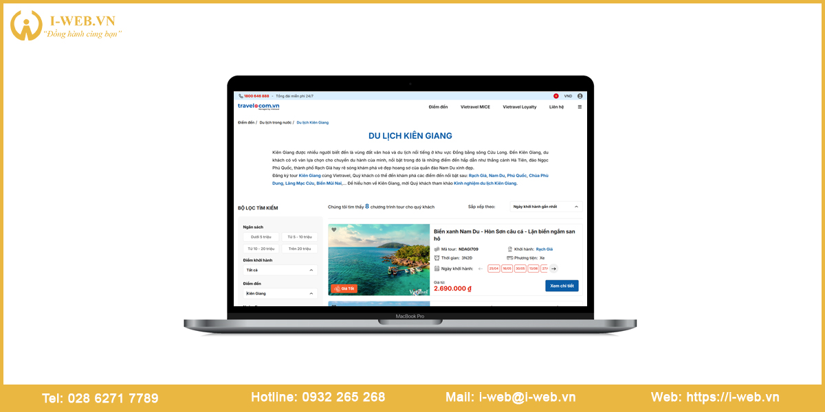 Lưu ý thiết kế website Kiên Giang