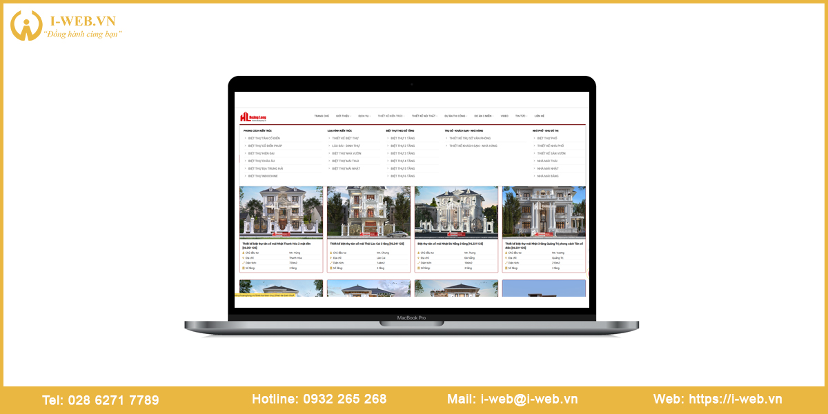 Lưu ý thiết kế website kiến trúc