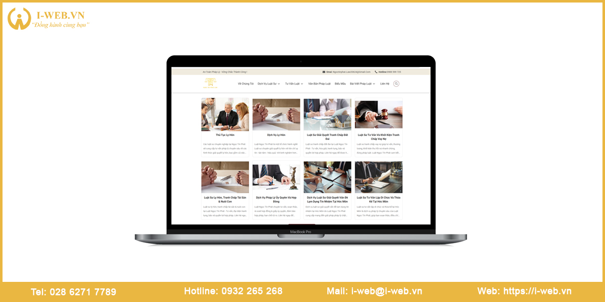 Lưu ý thiết kế website luật sư
