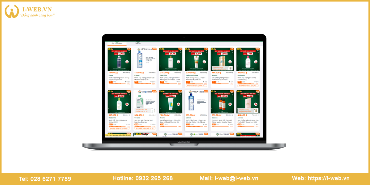 Lưu ý thiết kế website mỹ phẩm