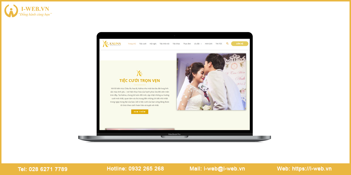 Lưu ý thiết kế web nhà hàng tiệc cưới
