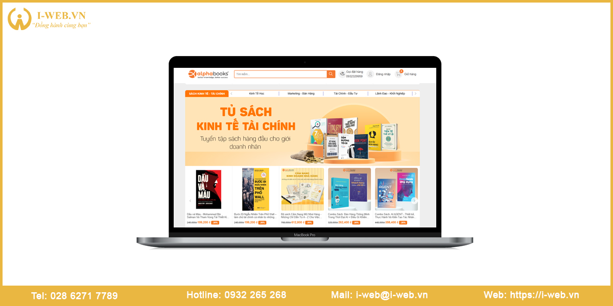 Lưu ý thiết kế web nhà sách