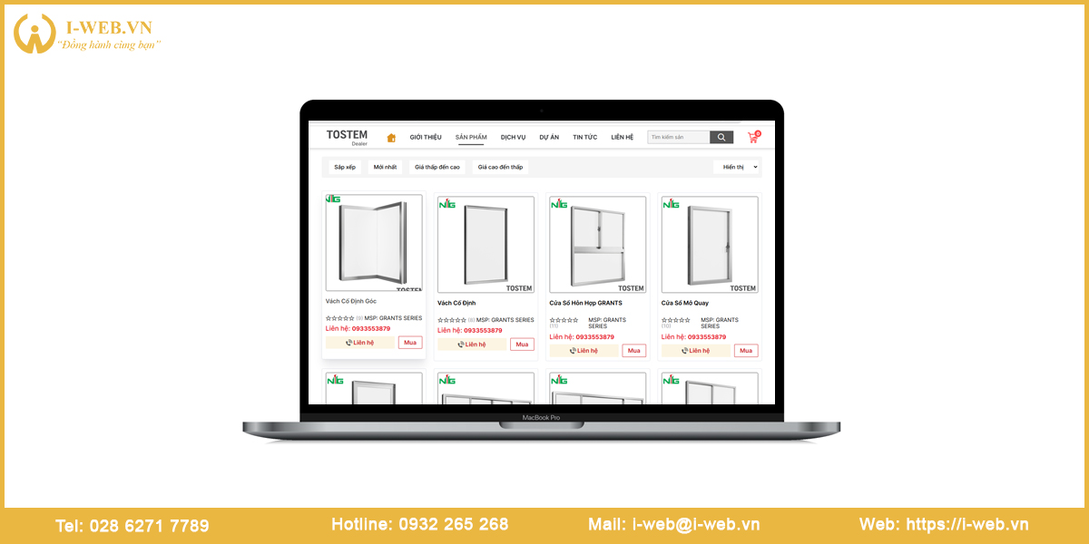 Lưu ý thiết kế web nhôm kính