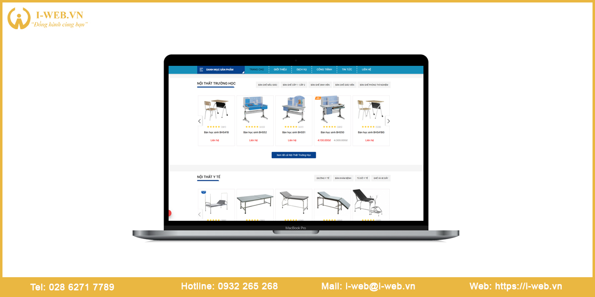 Lưu ý về web nội thất