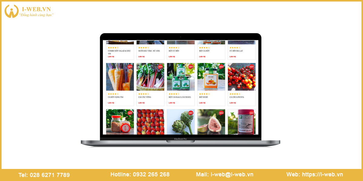 Lưu ý thiết kế web nông sản