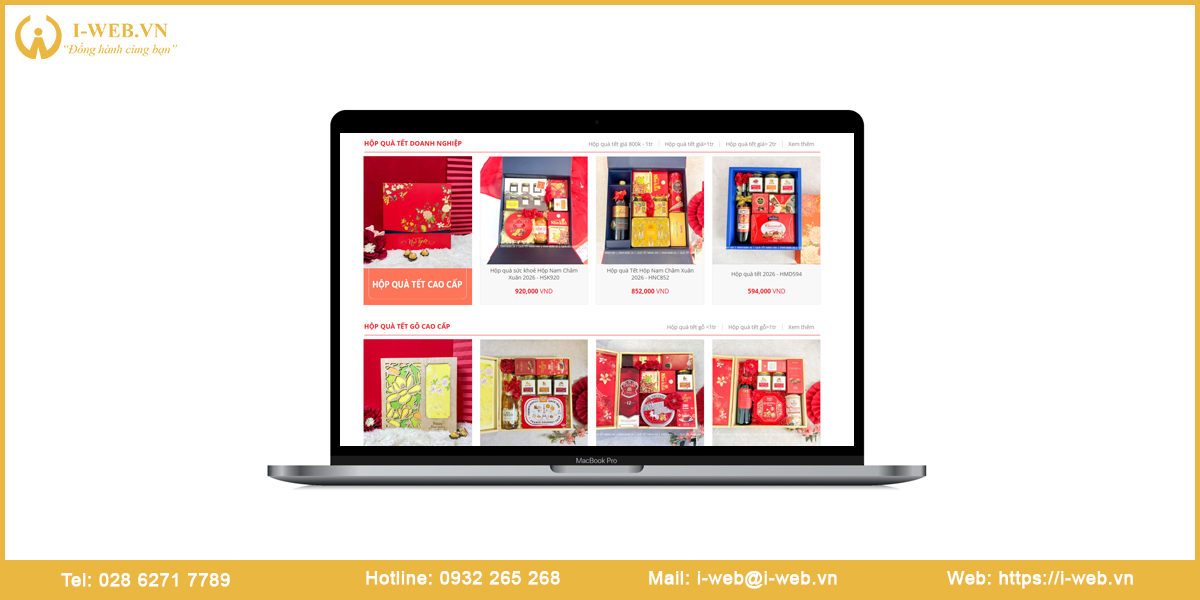 Lưu ý thiết kế web quà tặng