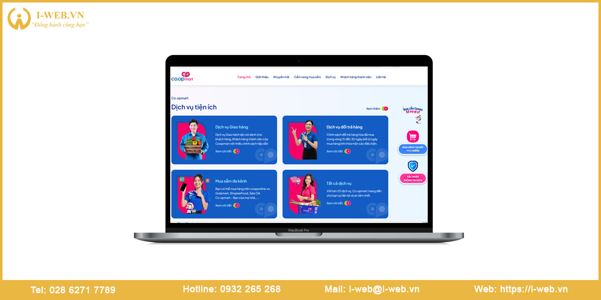 Lưu ý thiết kế website siêu thị